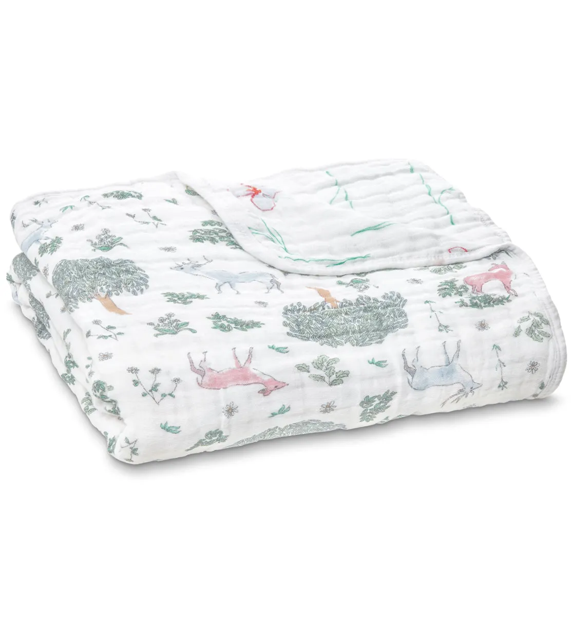 Aden   Anais Classic Dream Blanket - Forest Fantasy Deer