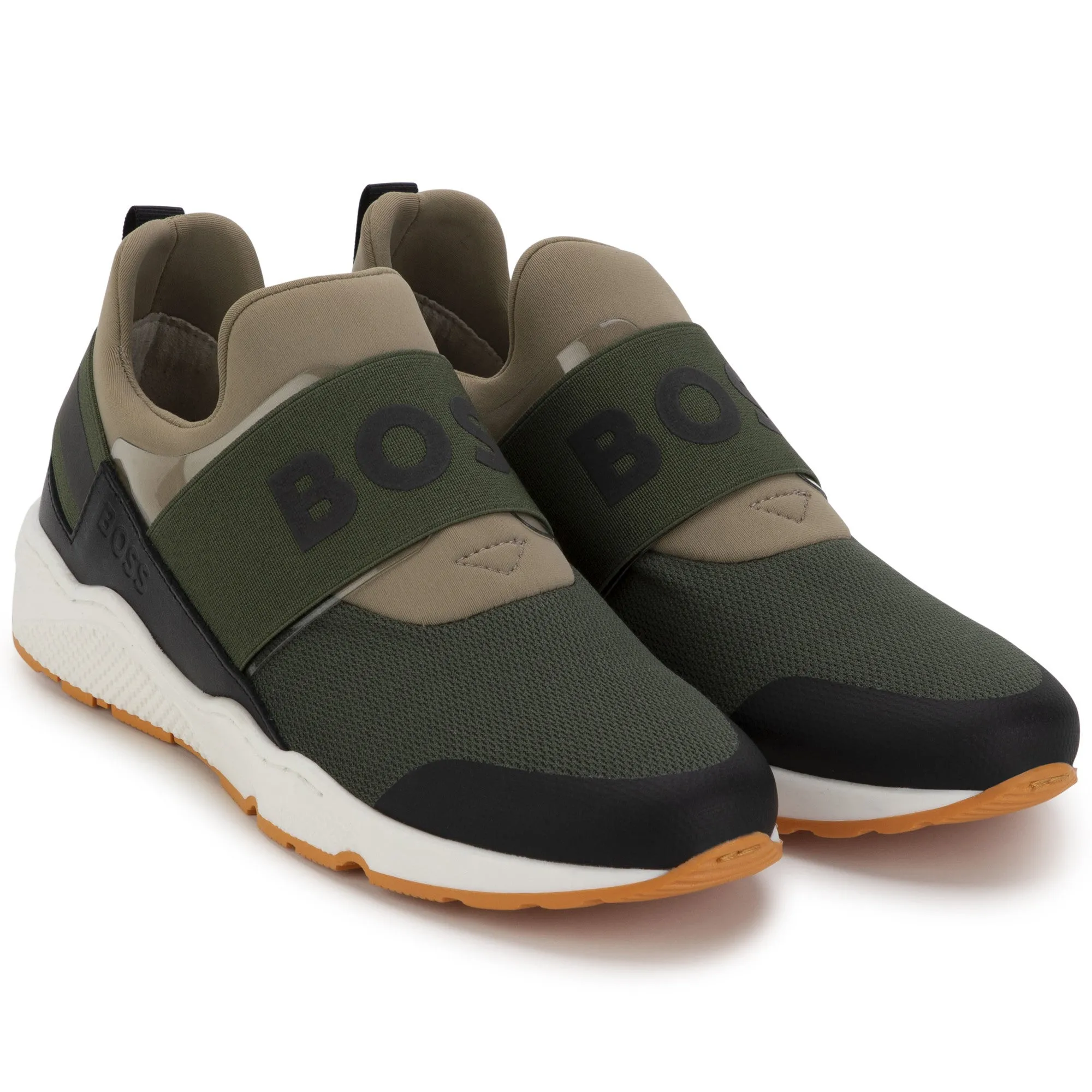 Boys Khaki Trainers