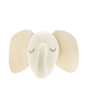 Fiona Walker Mini Velvet Animal Head – Sleepy Elephant