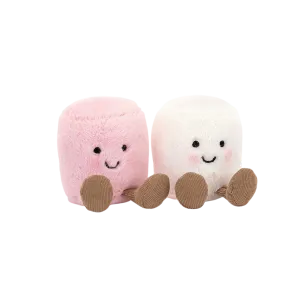 JELLYCAT Amuseable Pink and White Marshmallows