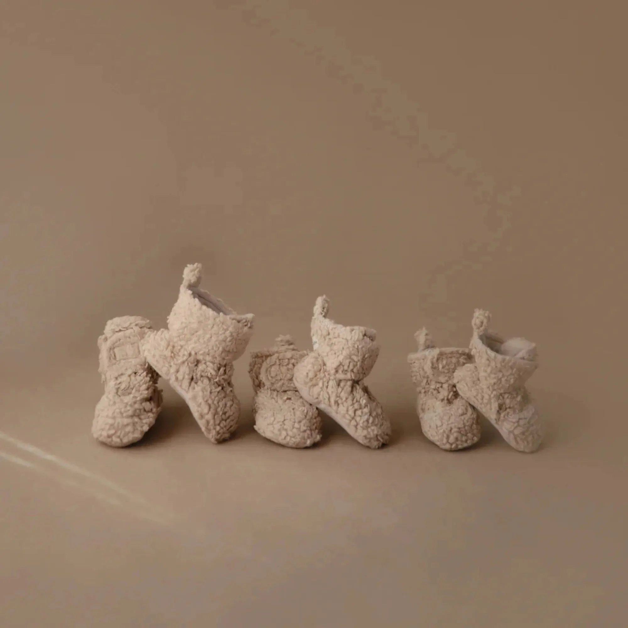 MUSHIE Cozy Baby Booties - Oatmeal