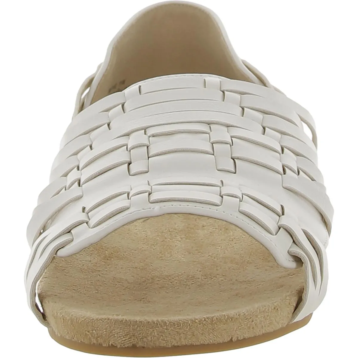 Native Womens Faux Leather Peep-Toe Huarache Sandals