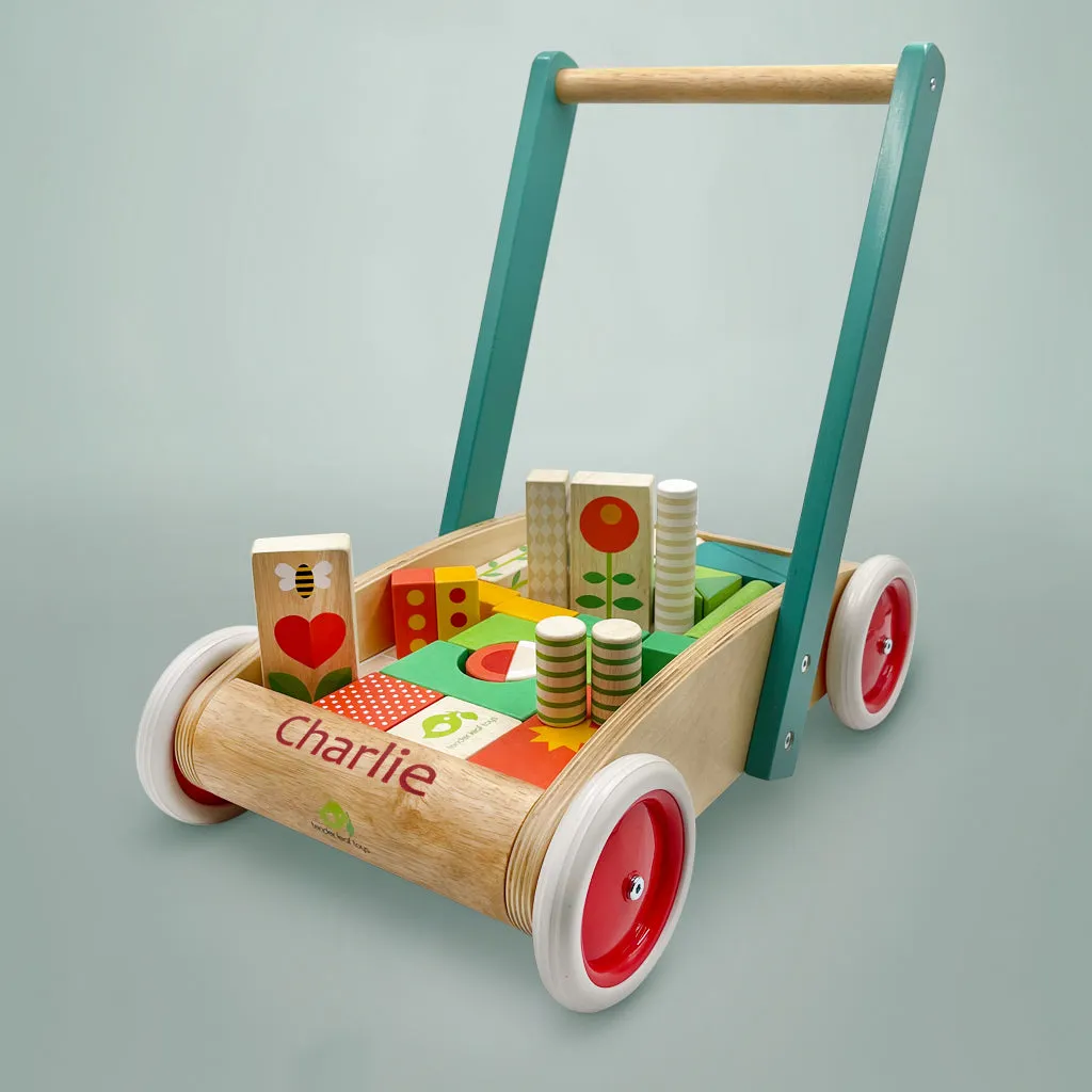 Personalised Classic Baby Block Walker