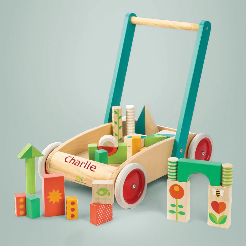 Personalised Classic Baby Block Walker